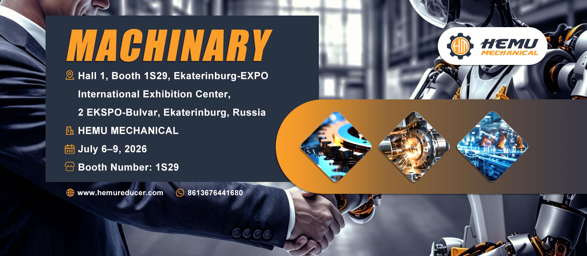 HEMU Mechanical to Showcase Gearbox & Gear Motor Solutions sa INNOPROM 2026 sa Russia